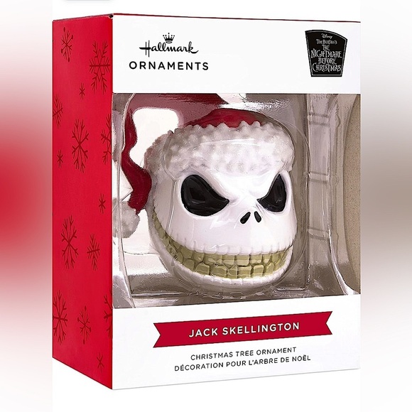 Hallmark Disney The Nightmare Before Christmas Jack Skellington Head Ornament - Picture 1 of 4